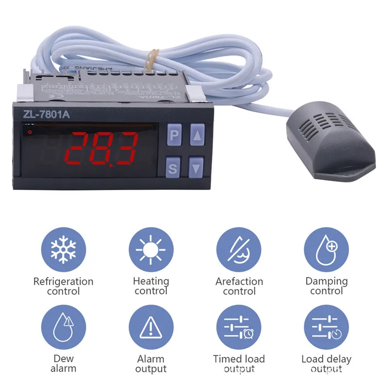 ZL-7801A intelligent temperature and humidity controller automatic incubator incubator controller hot and cold controller