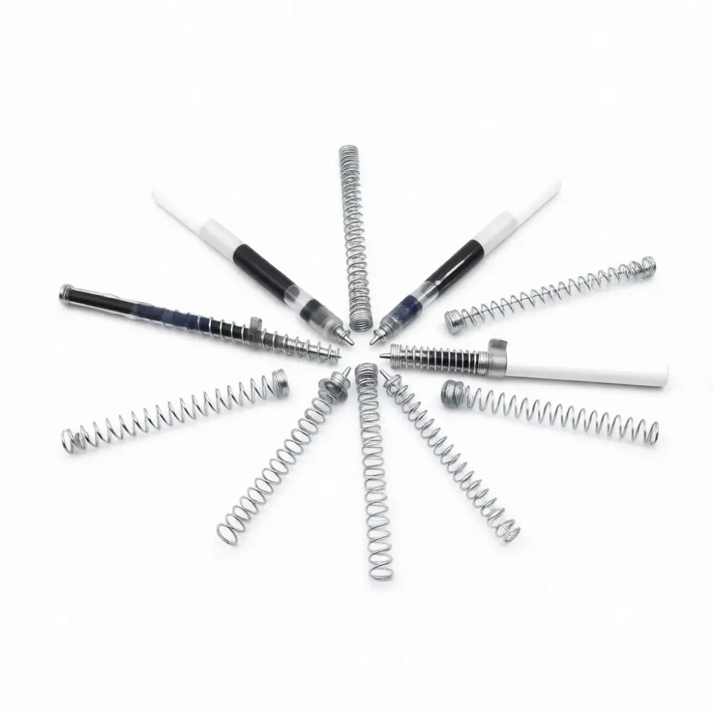 Reliable Coil Springs For Retractable Pens Stationery Maintenance Parts High Precision Compression Metal Components Set