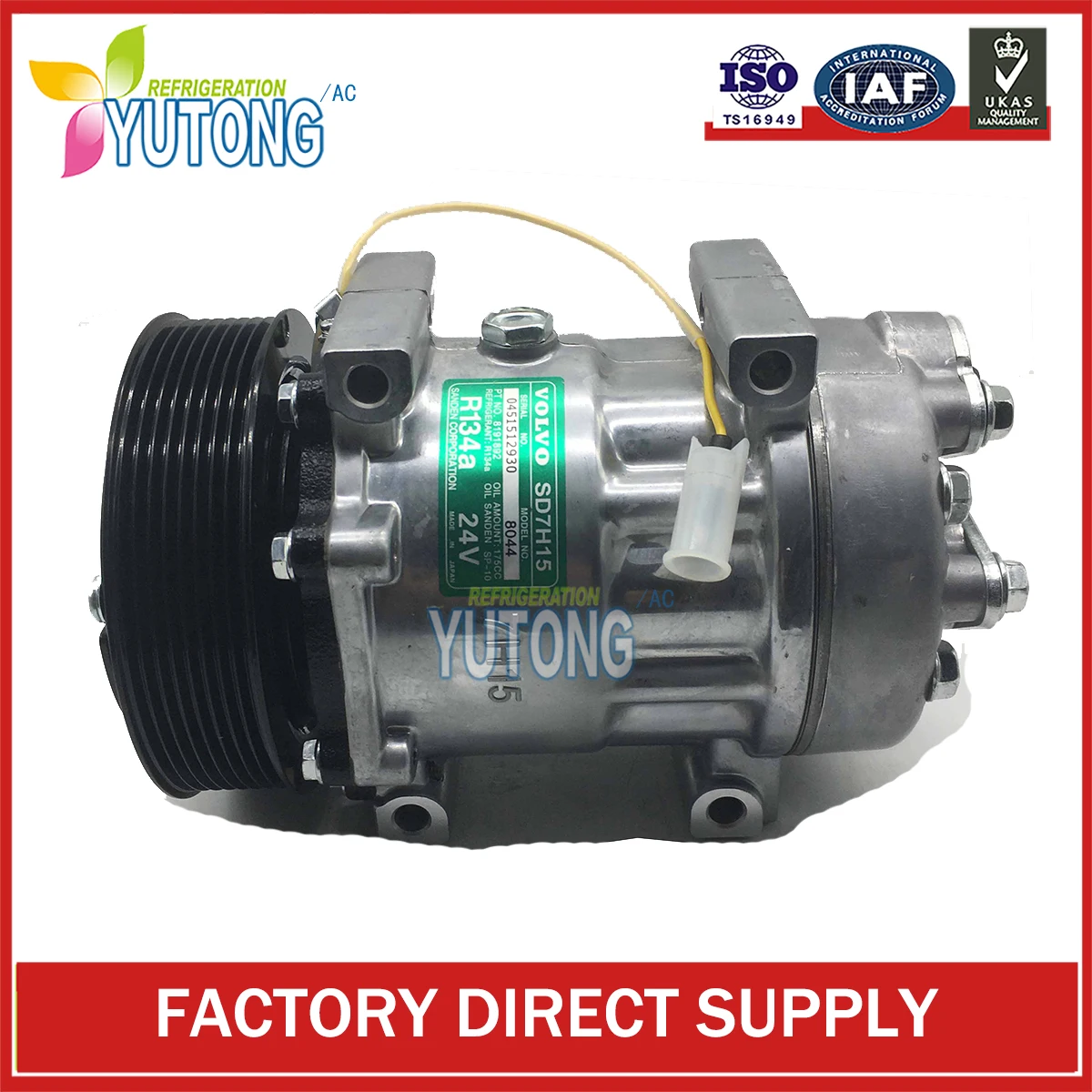 NEW SD 6028 6034 8044 8112 8176 8242  A/C Compressor 819189 845001 850611N 850670N TSP0155181 14659238 For  VOLVO TRUCK