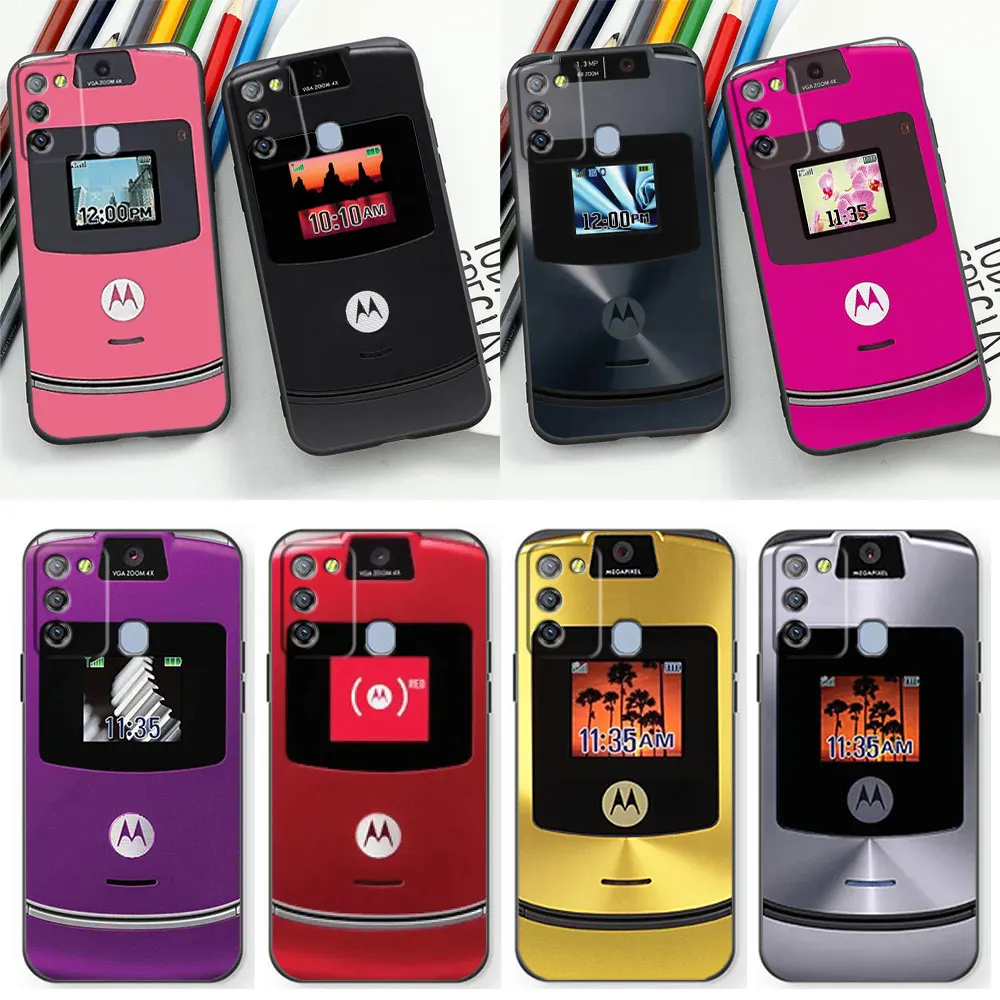 Motorola Razr Pink Phone Case For Infinix Note Zero Tecno Pova Camon 30 30I 12 12G96 11 10 Vip Play 20 5 4 2 19 16 Pro 5G Cover