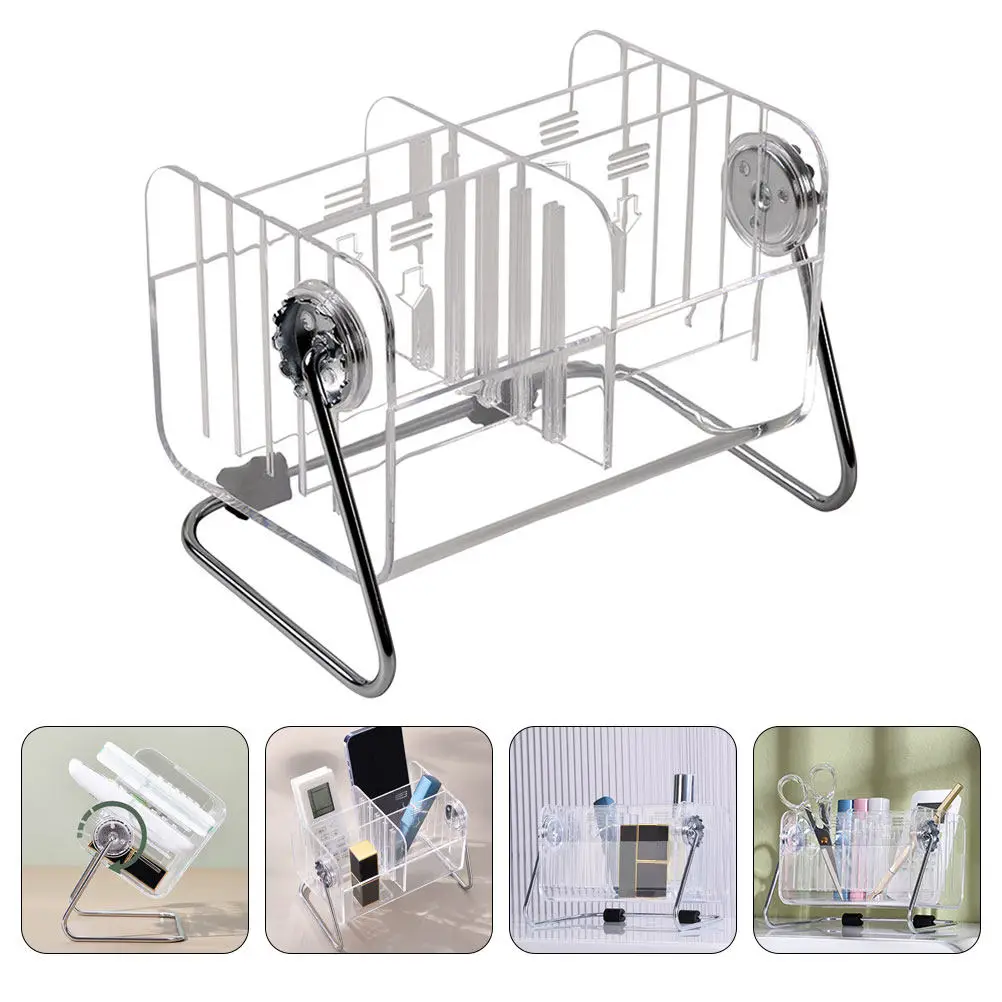 

Прозрачный акриловый настольный органайзер для хранения: шкатулка для украшений, держатель для телефона, органайзер для мелочей, контейнер для хранения на рабочем столе дома и в офисе