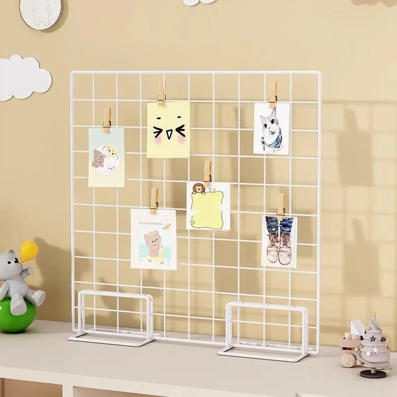 Wire Mesh Display Stand Kindergarten Art Work Base Ring Creation Stall Photo Hanging Rack Jewelry Iron Wire Decorative Display