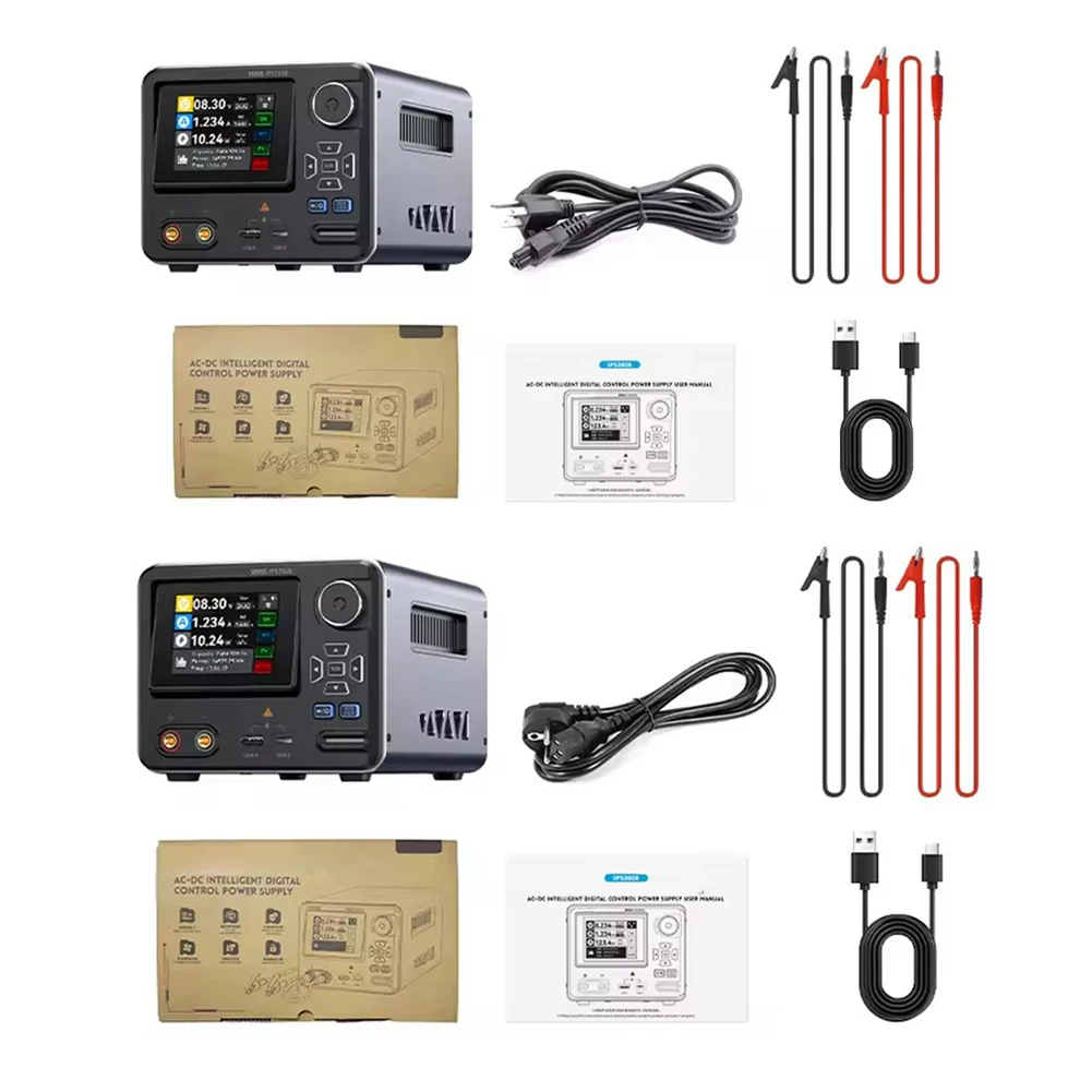 IPS3608 36V 8A Smart Lab Tool With Curve Display, USB-A And Type-C PD/QC Fast Charging, And Eight-Level Protection