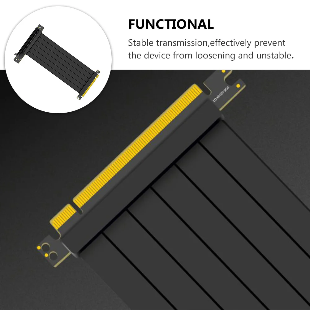 40Cm Pci-E 3.0 Riser Cable Extension Port Adapter For Gpu Wear Resistant Pure Copper Wire Pcie Extender Cable Computer Hardware