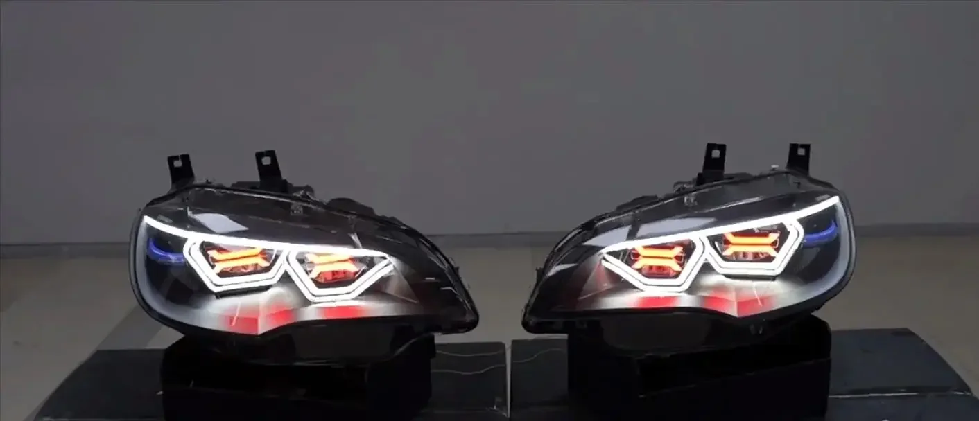 

Car Front Led Headlight for BMW X6 E71 OSS Daytime Running DRL Head lamp Low High Beam