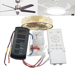 Kit telecomando per ventilatore da soffitto con conversione di frequenza Controller ricevitore remoto ad alta tensione a 6 velocità leggero, facile da usare