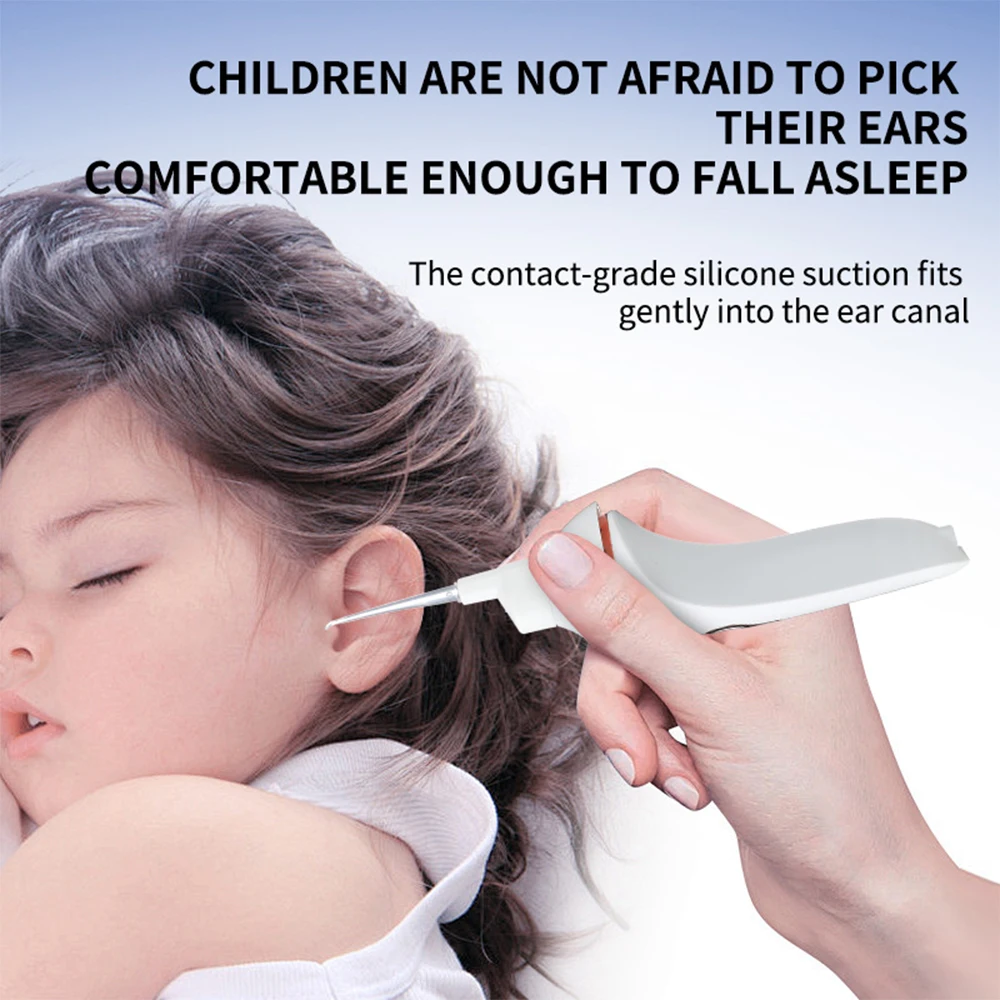 Cordless Electric Ear Cleaner Luminous Painless Vacuum Ear Wax Remover for Kids & Adults Portable Ear Cleaning Device for Health - Image 4