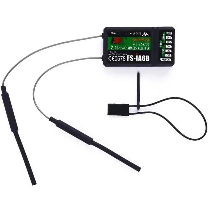 VoidFlyOriginal Flysky FS-IA10B IA10B 2.4G 10 Channel Receiver/ia6b 6CH Receiver PPM Output With IBus Port Compatible With I6 I6