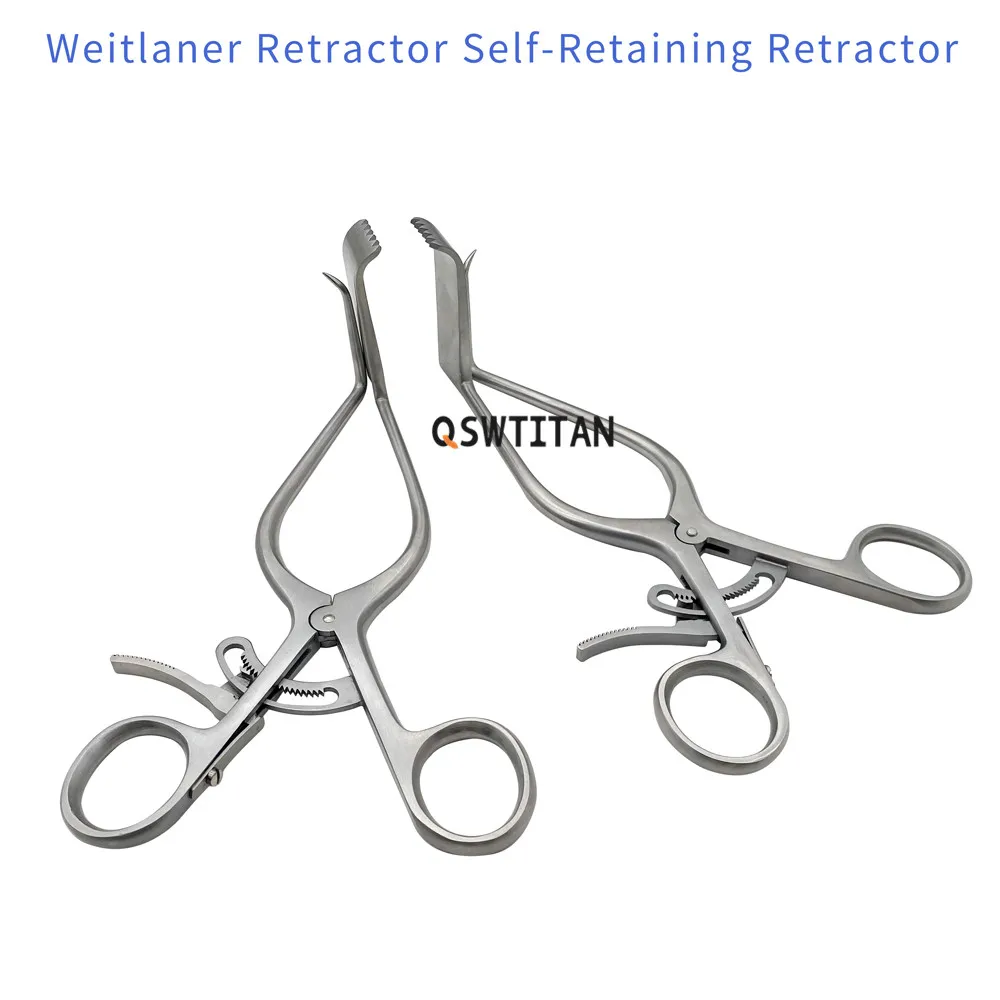 Orthopedics Retractor Self-Retaining with Hook with Baffle left right Autoclaveable 18cm Surgical instruments