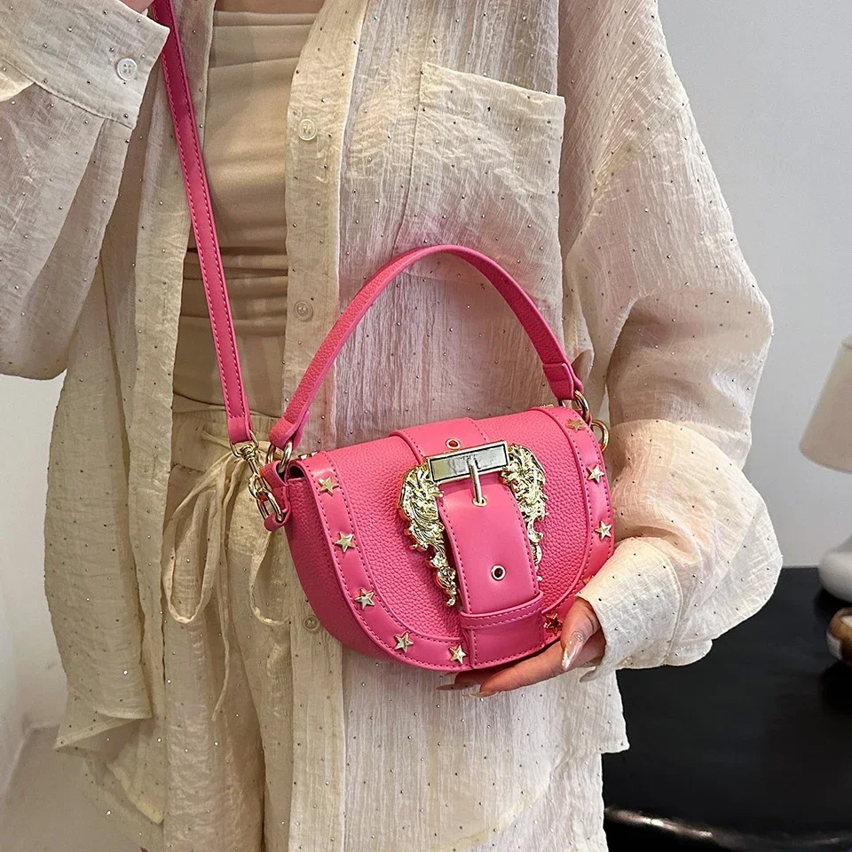 Y2k Trendy Elegant All Match Mini Square Bags Korean Chic Fashion Crossbody Bag 2024 Simple Casual Solid Shoulder Handbags