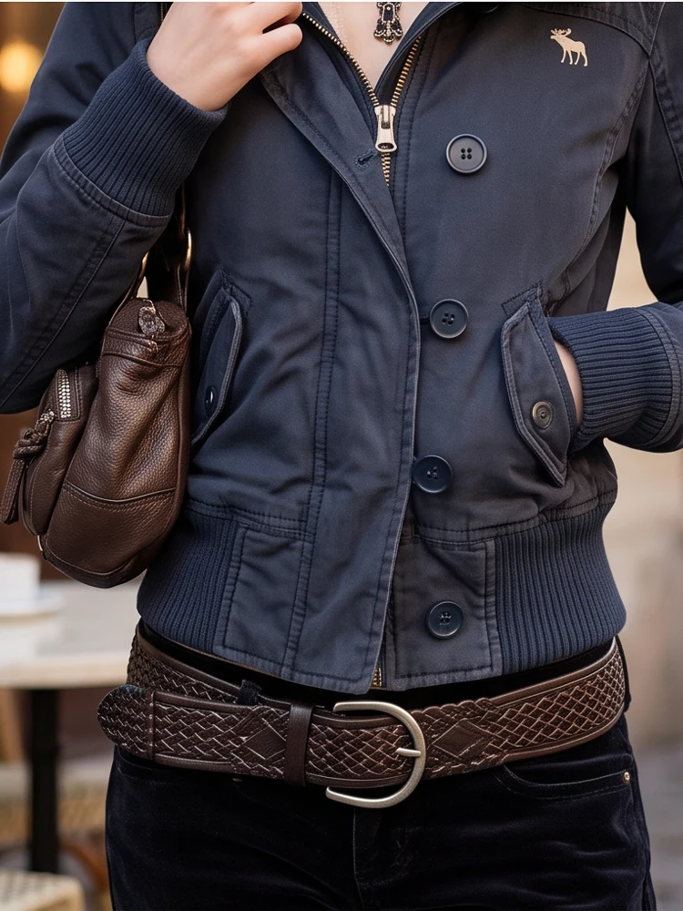 Ladies Brown Faux Suede Cropped Coat Fur Collar Button Down Pockets Jacket Fall Winter Party Streetwear Trendy Chic New Wear
