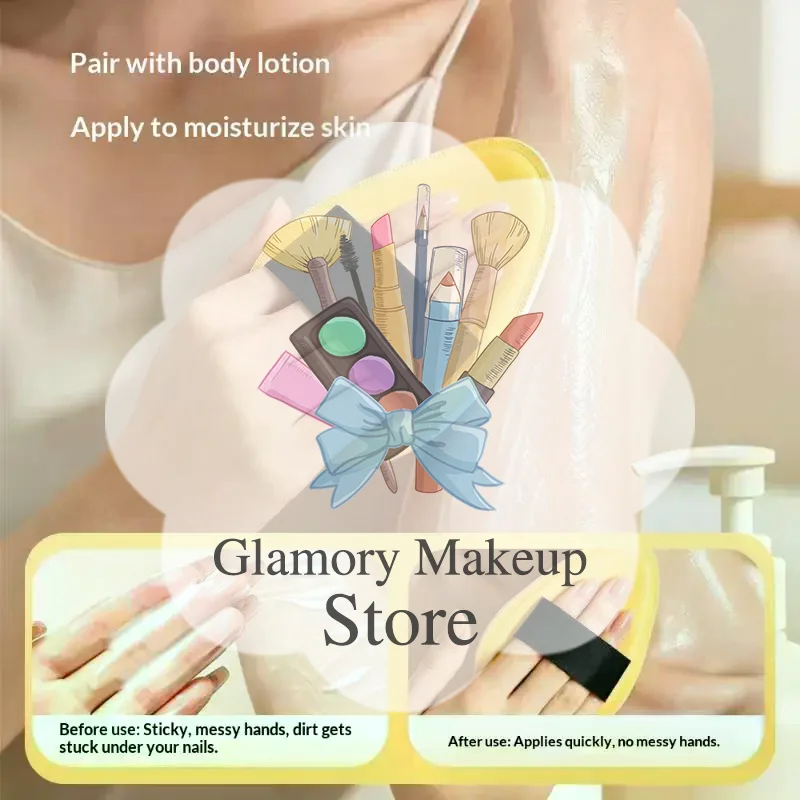 Self Tanner Lotion Applicator Puff Full Body Sunscreen Apply Tool Lazy Friendly for Home Spa Travel Skincare