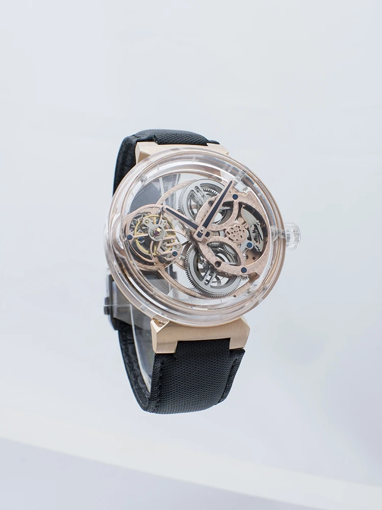 Sapphire Case Flying Tourbillon Men's Mechanical Watch Limited Edition