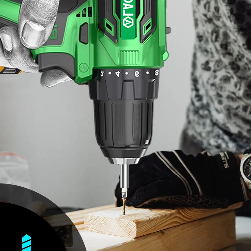 LAOA 21V Electric Cordless Screwdriver Wireless Impact Drill Brushless Drill Lithium Battery Charging Hand Drill Industrial