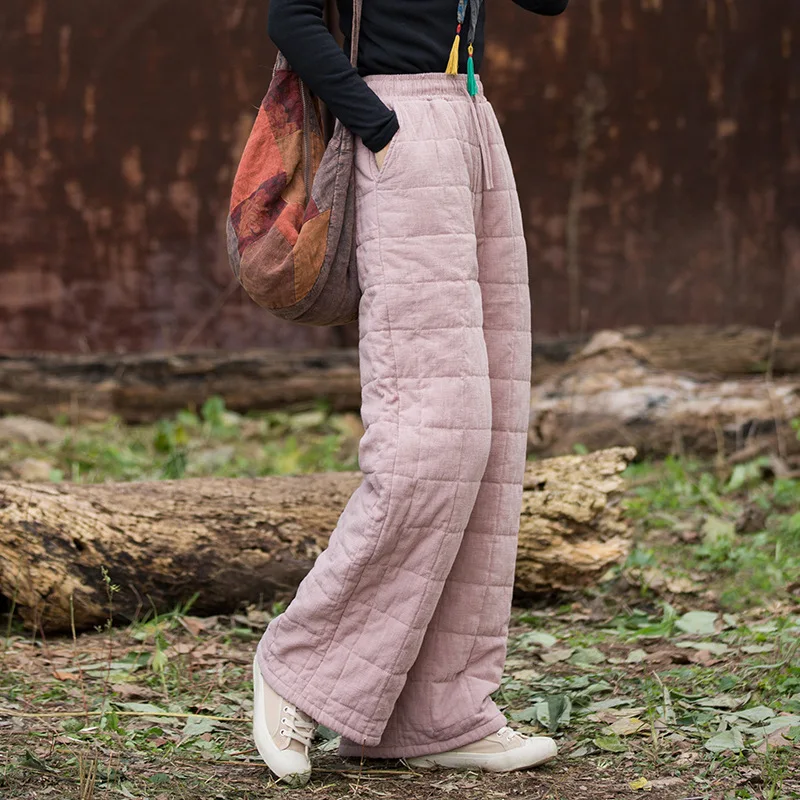 السراويل الشتوية المتعثرة 2025: اللحف المدقق، رامي الكتان والنمط الفني. #2