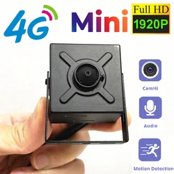 European Version 5MP 2MP 4G SIM Card Mini Camera SD MIC Human Detection Security Surveillance IP Camera HD Display Camera Camhi