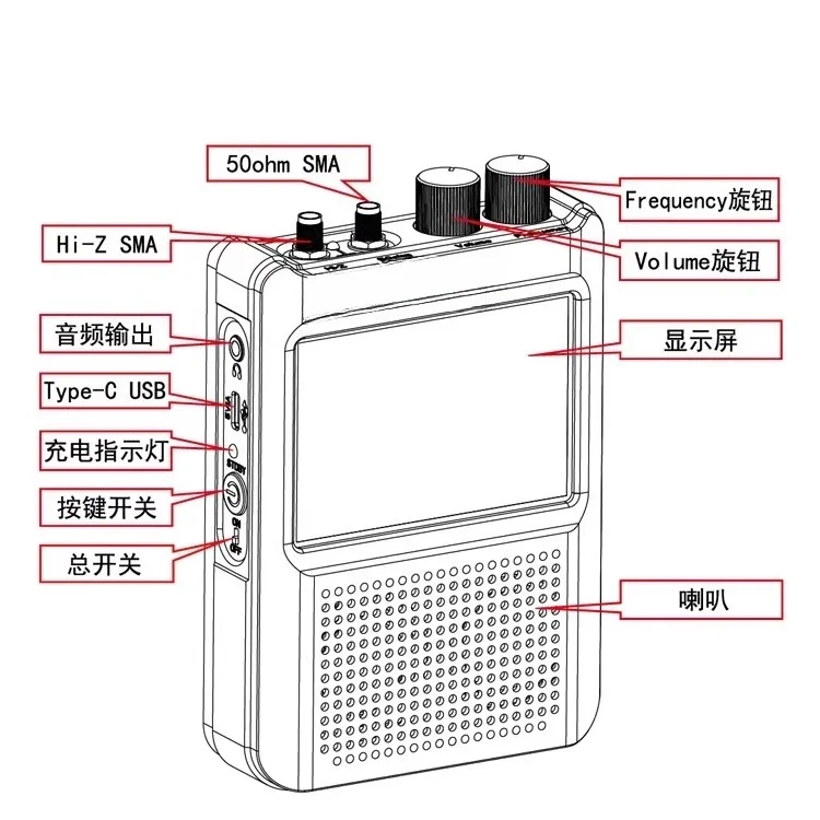 راديو DSP2 DSP 10 كيلو هرتز - 2 جيجا هرتز راديو أصلي 2.40dsp2 #6