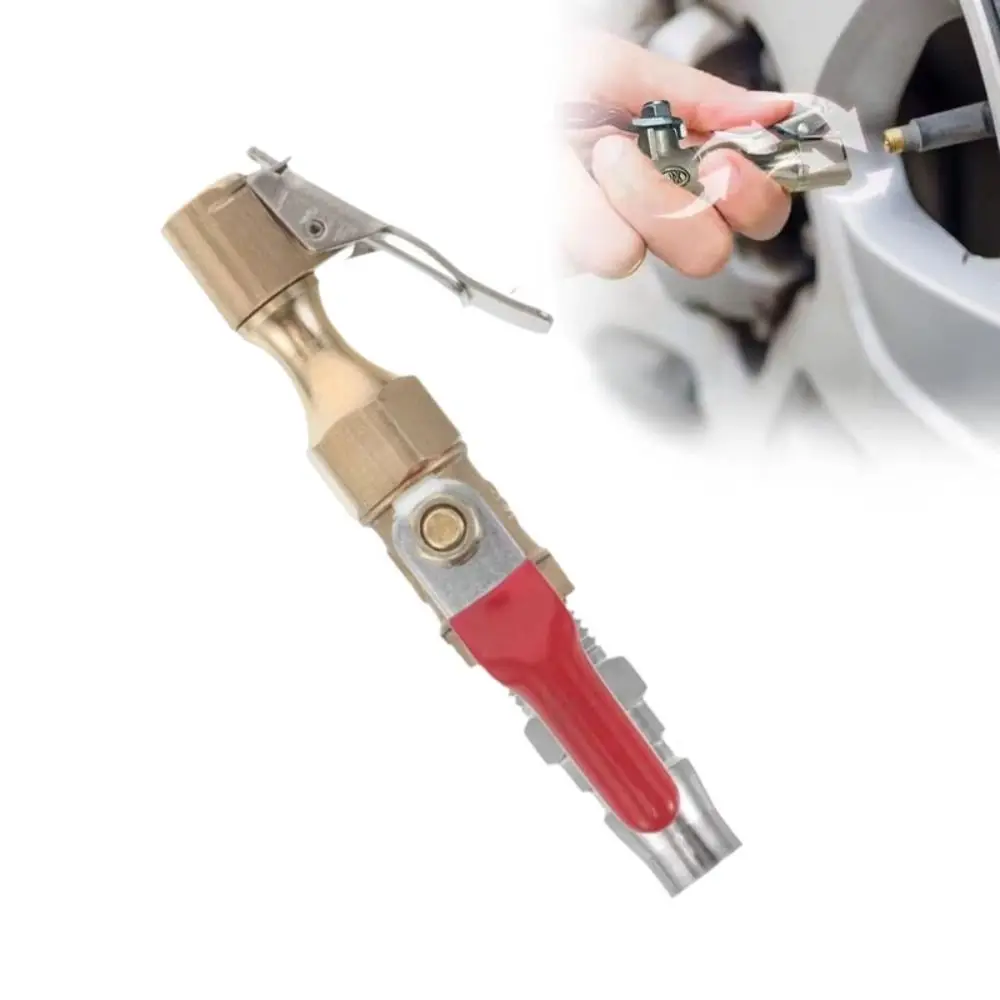 Quick Release Tire Inflator Chuck With Clip Quick Inflation Quick Release Valve Lock On Design Valve Air Chuck Quick Air Chuck