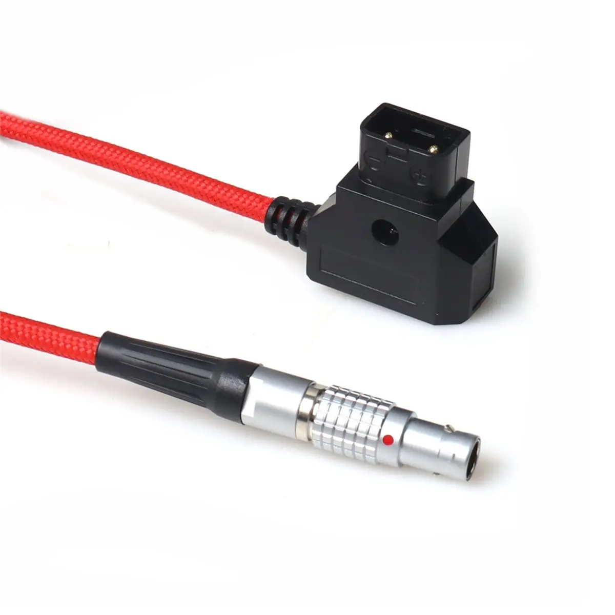 update. D-Tap to 0B 2Pin Power Cable, 20CM Black Nylon Braided Straight Camera Power Cord