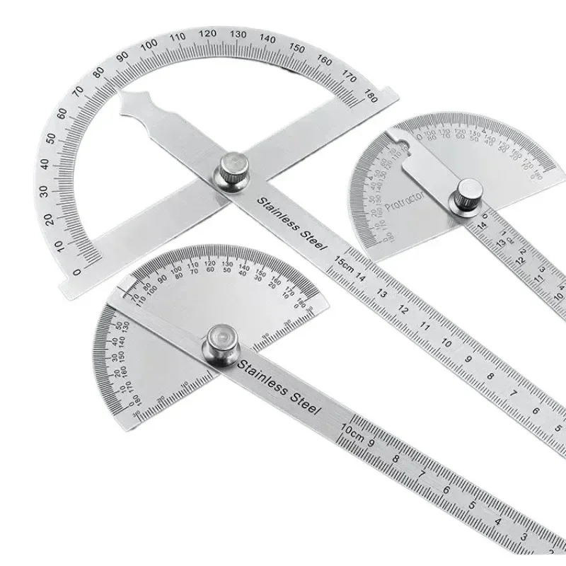 Goniometer Stainless Steel Protractor Metal Ruler Multi Angle Measuring Ruler Carpentry Tool Angle Meter Angle Square Measuring