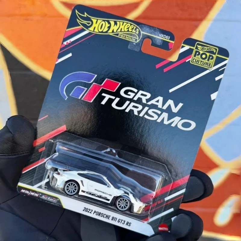 

Модель автомобиля из сплава Hot Wheels Porsche911GT3 RS Return to the Future Corvette Hxd63 - Поп-культура, автомобиль на день рождения, подарок на складе