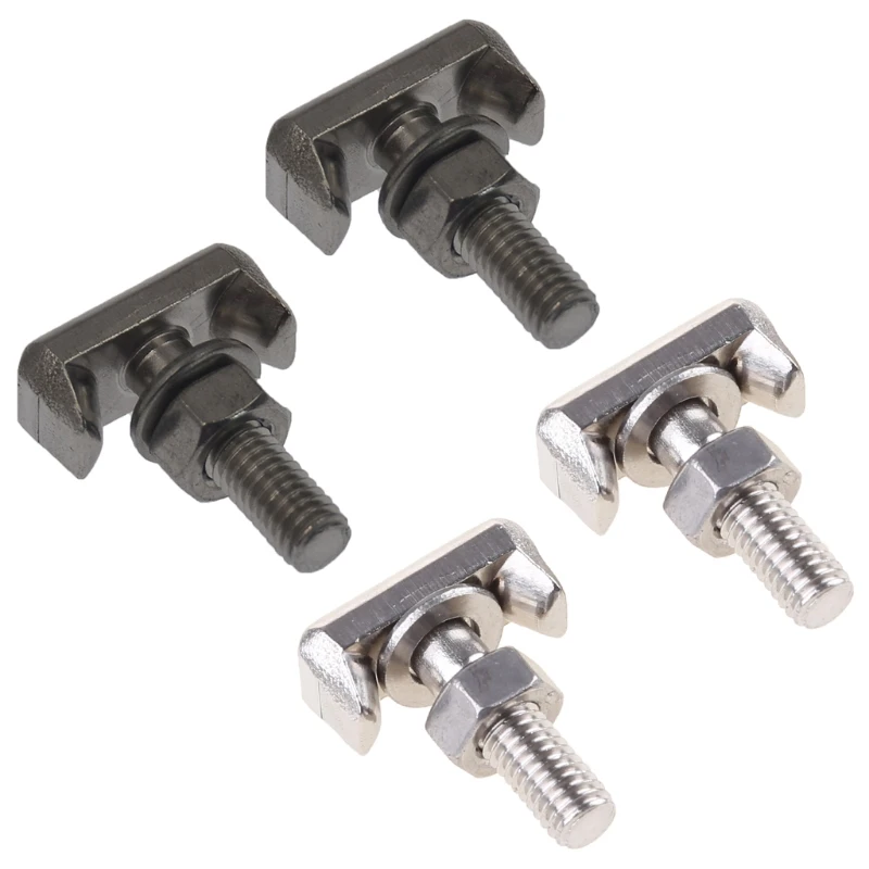 2Pcs Battery Cable Terminals Connector Car T-Bolt Stainless Steel Batteries Cables Connectors Replace 19116852