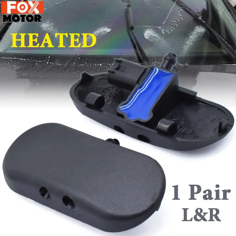 

2pcs Front Window Wiper Washer Spray Nozzle Jet Heated Left Right 2 Hole For Audi A2 A3 8P 2003 - 2013 A4 S4 B6 B7 A6 S6 A8 RS4