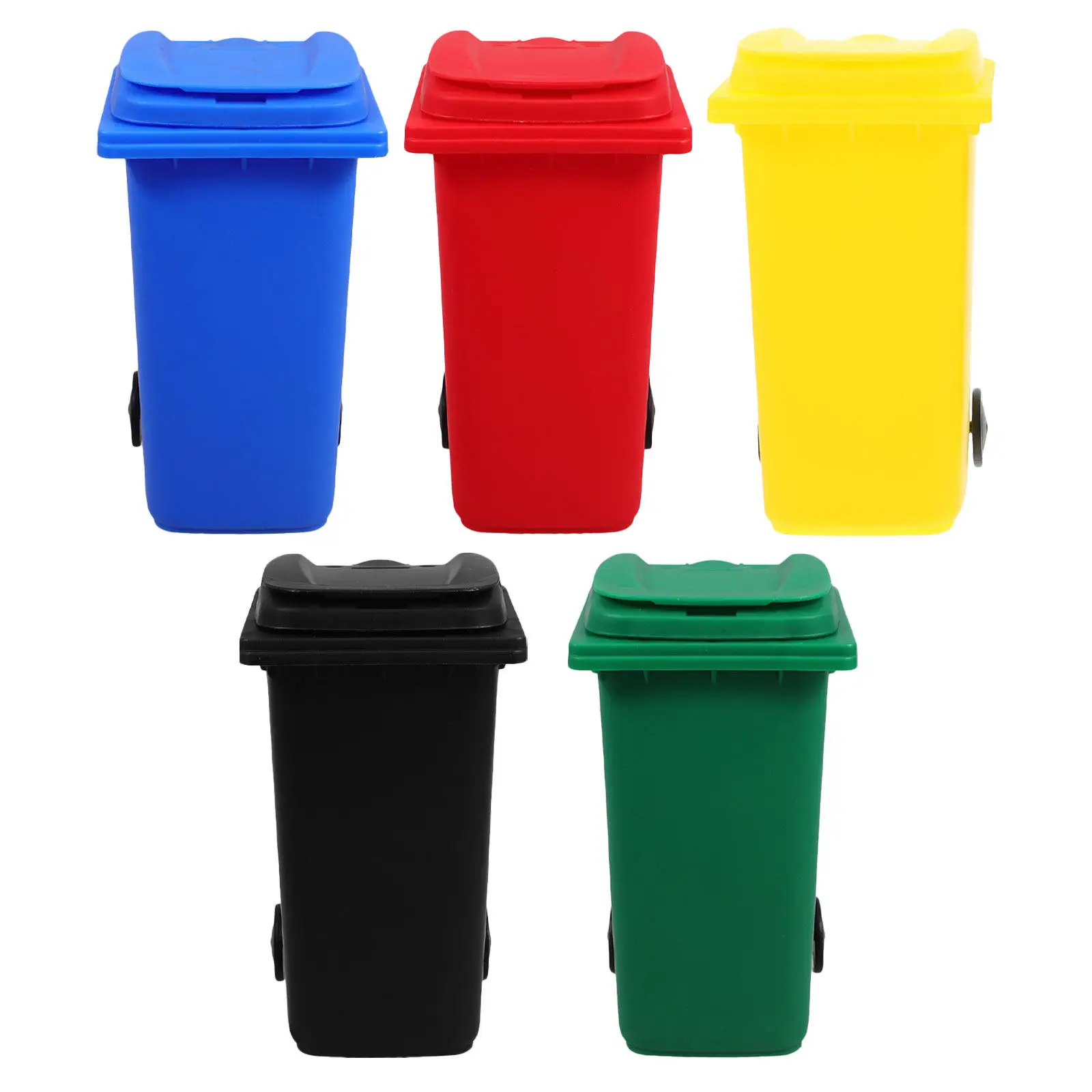 5 Pcs Garbage Can Counter Waste Basket Countertop Desktop Rubbish Bin Pencil Holder