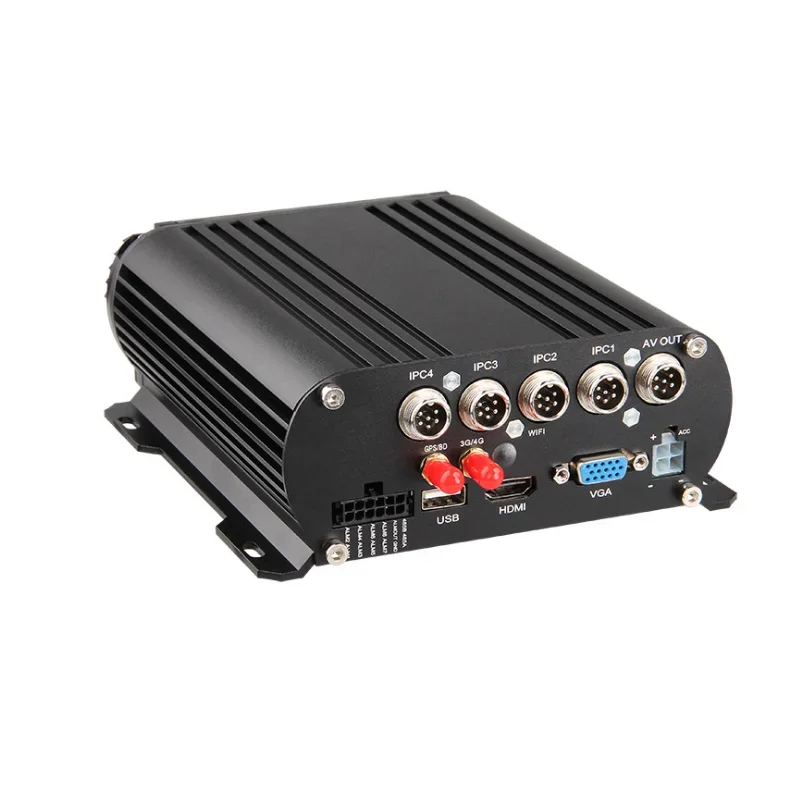 4channel 1080P car NVR support 4G+GPS, support HDD recording