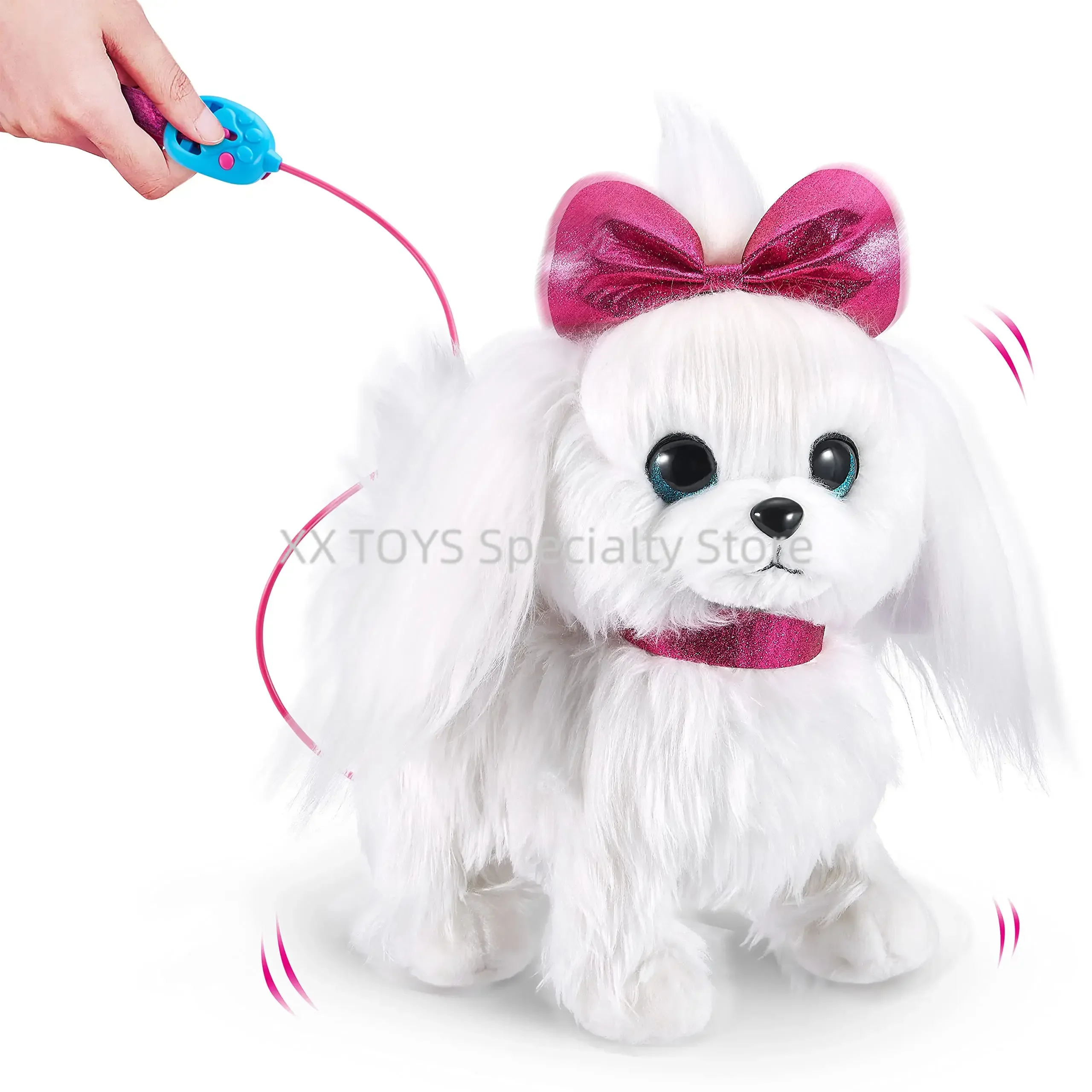 ZURU animaux vivants Lil' Paw le chiot qui marcher chien interactif qui marcher interactif motorisé peluche animal de compagnie peluche pour enfants et filles