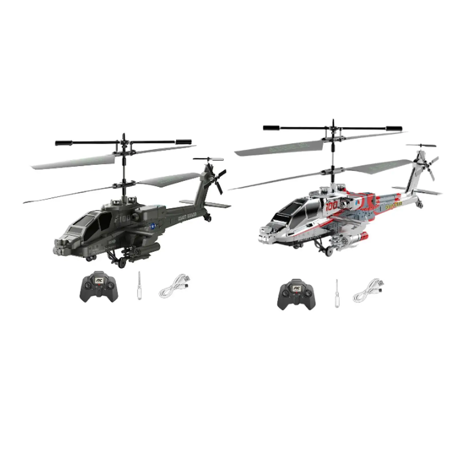 Remote Helicopter Toy 1 Key Take Off/landing Plane Model 2.4G with Lights for Beginner Kids Boys and Girls Adult Birthday Gift