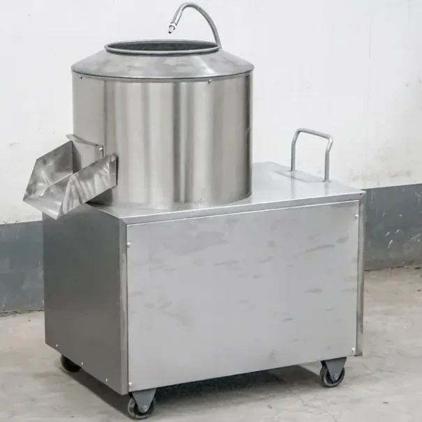 Commercial Potato Peeling Machine, Red Sand Liner Automatic Washing and Peeling Machine, Suitable for School Cafeteria Use