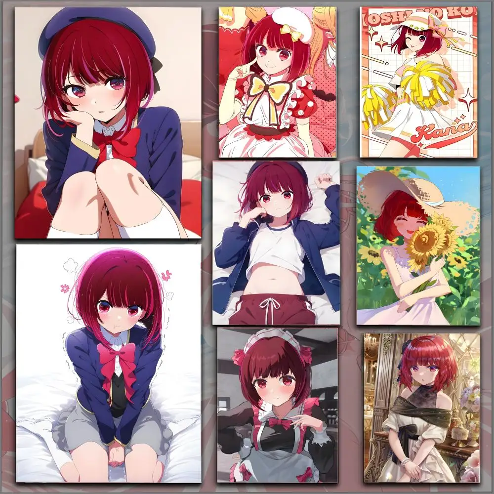 ملصق Oshi No Ko Kana Arima عالي الدقة أنيمي موضوع ساخن للمغني/OST/فيلم مقاوم للماء ذاتي اللصق ديكور منزلي #1