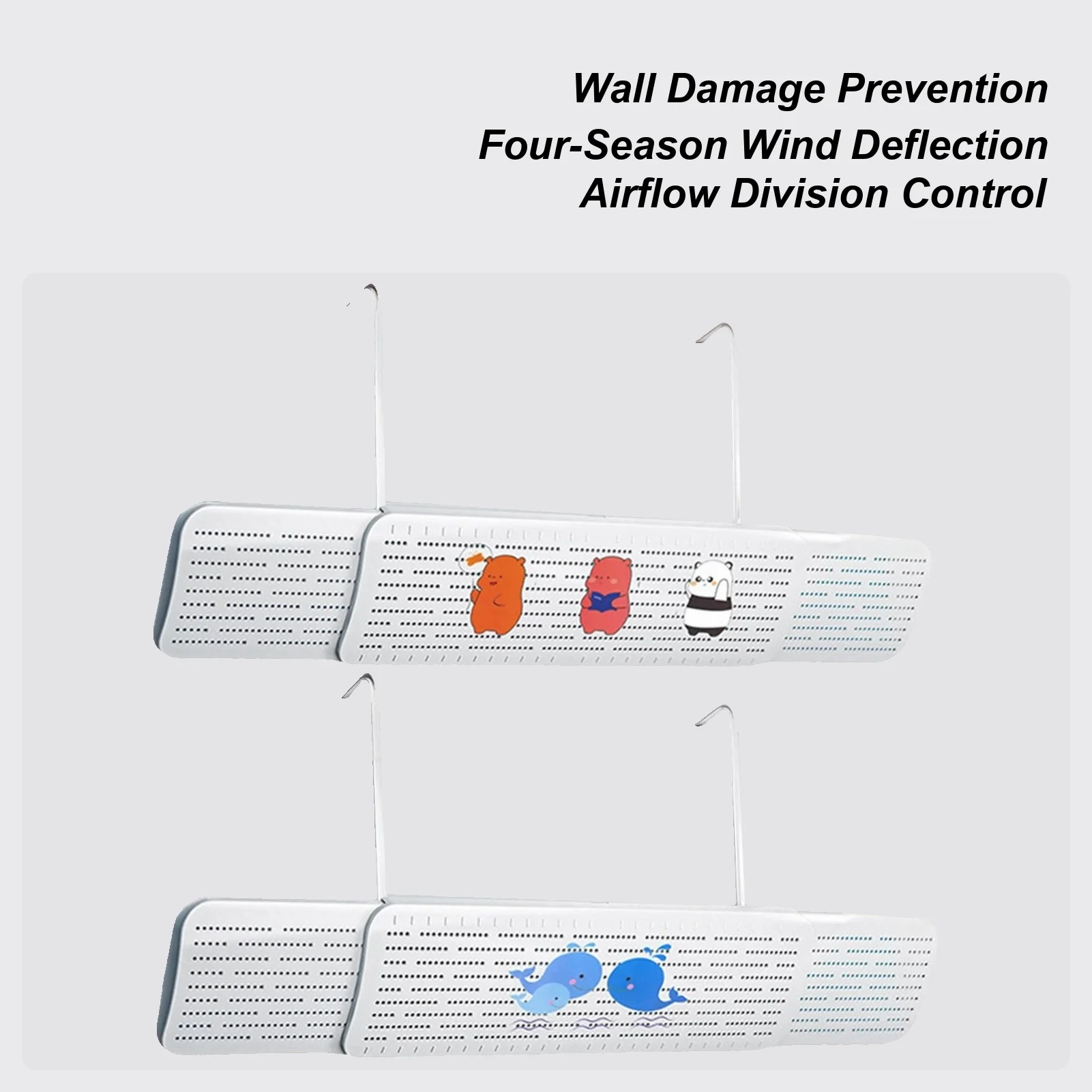 

Вентиляционный дефлектор переменного тока, потолочный портативный регулируемый воздушный дефлектор переменного тока, вращающийся на 180 градусов блокировщик экрана, замена для установки