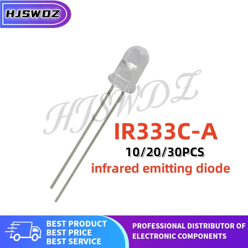 10-30PCS IR333C-A IR333C IR333C A 5mm infrared emitting diode IRED Brand New In Stock