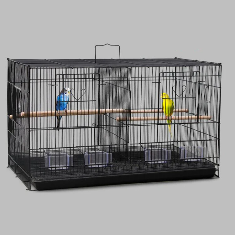 

Bold Electroplated Zinc Group Bird Cage Small and Medium-sized Parrot Pigeon Cage Double Paired Cage