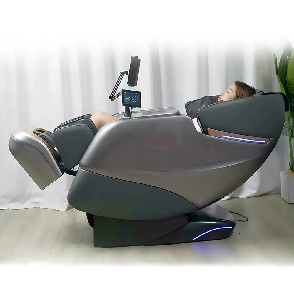 

GUOHENG оптовая продажа с фабрики Роскошное 4D массажное кресло для всего тела с нулевой гравитацией для домашнего использования с беспроводной зарядкой и массажем ног