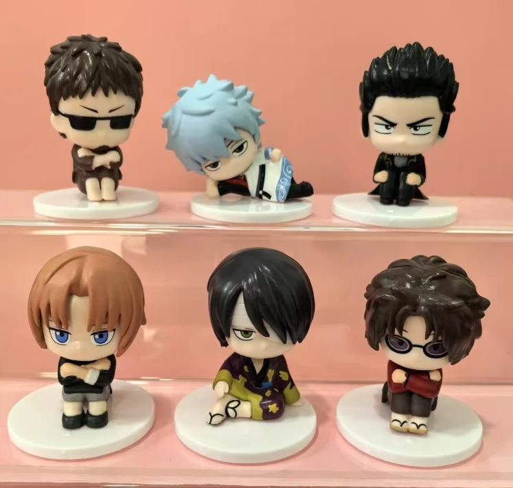 6 قطعة/المجموعة لطيف أنيمي جينتاما شخصية ألعاب مجسمة 7 سنتيمتر #1