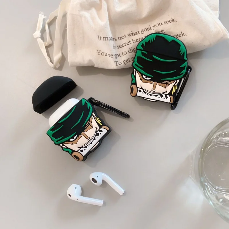 One Piece Zoro Silicone Earphone Case for Airpods 1 2 3 Pro Wireless Bluetooth Headphone Case Birthday Gifts view 3