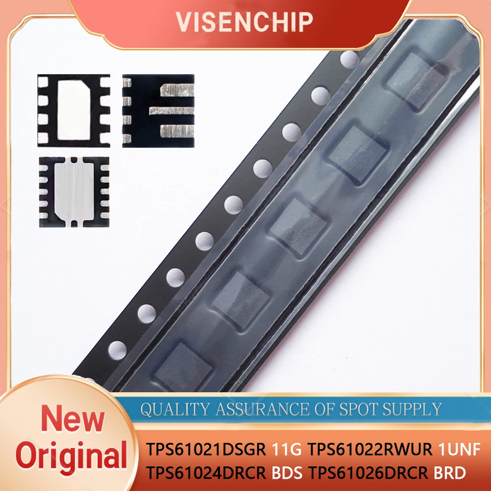 5pieces New TPS61021 TPS61021DSGR 11G TPS61022 TPS61022RWUR 1UNF 2GZH TPS61024 TPS61024DRCR BDS TPS61026 TPS61026DRCR BRD QFN