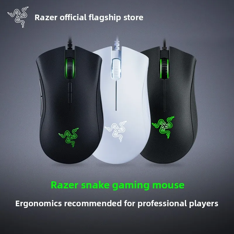 Para Razer Deathadder Essential e Razer Viper Standard, Mouse Gamer com Fio