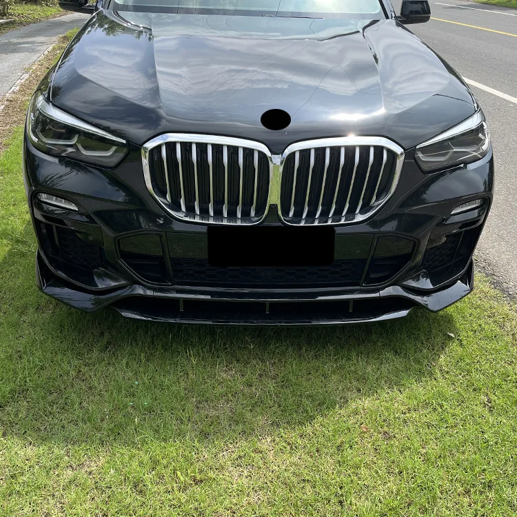 BMW X5 G05 2018-Up 자동차 외장 스포일러 바디 키트 디퓨저 가드 커버 자동 트림 부품 용 앞 범퍼 립 스플리터 액세서리 썸네일 5