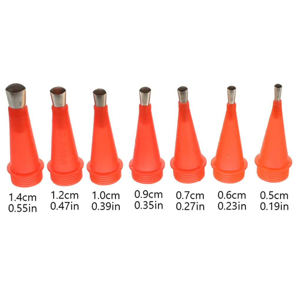 1 conjunto 1 conjunto aplicador de bocal de calafetagem reutilizável vários tamanhos para casa cozinha banheiro reparação dicas de calafetagem conjunto kit de ferramentas