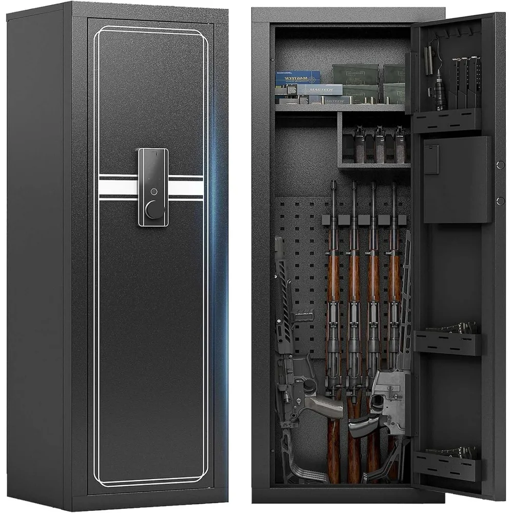 

Gun Safe for Rifles and Pistols 13-15 Fingerprint Gun Safe Biometric Gun Safes