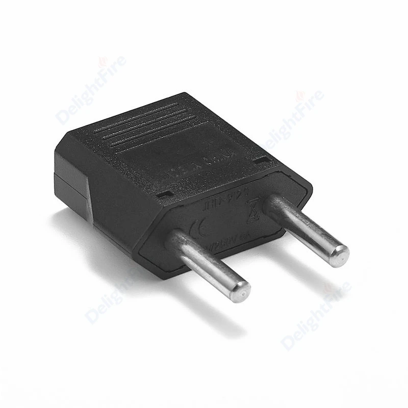 EU KR adaptor steker US ke EU Euro Rusia Eropa soket listrik Korea steker 2Pin konverter daya AC Outlet adaptor perjalanan