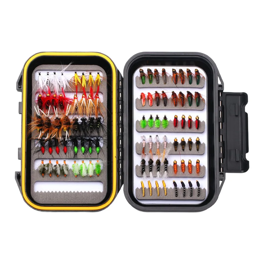 

Fly Fishing Lure Kit Artificial Baits River Stream Trout Saitama White Stripe Assorted Flies Sequin Fishing Tackles Accessories