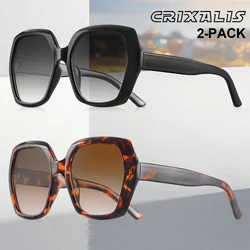 CRIXALIS Luxury Brand Designer Sunglasses for Women 2025 Fashion Trendy Polygon Sun Glasses Ladies Gradient Shades Female UV400