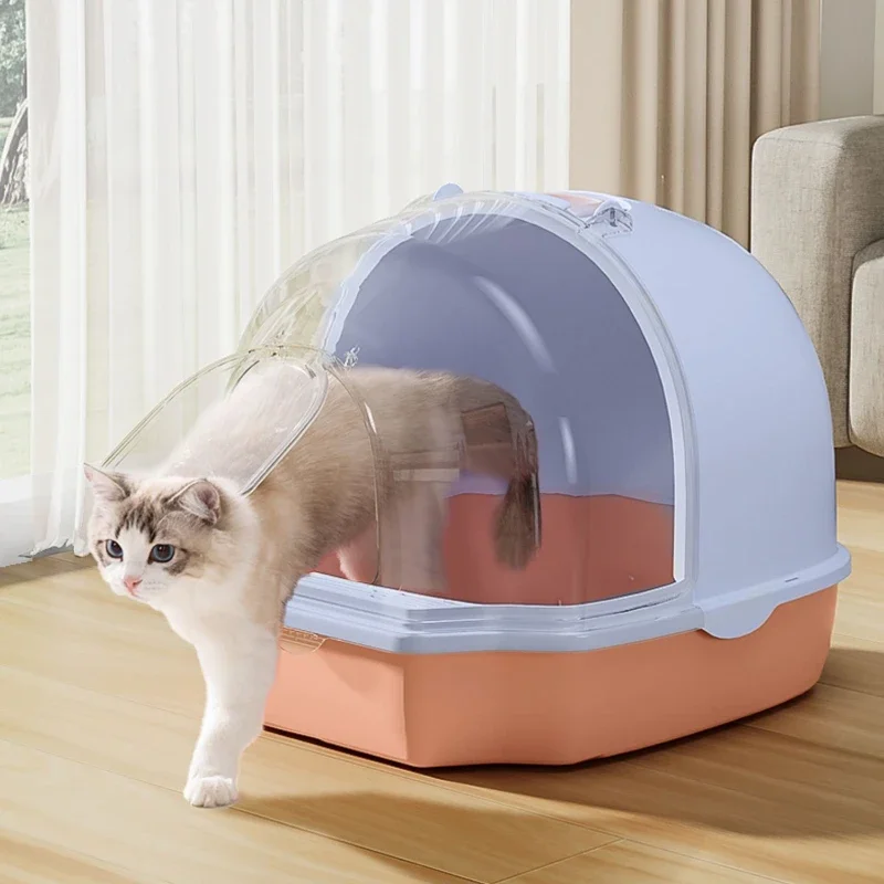 Villa Deodorization Cat Bedpans Portable Toilet Leak Proof Cat Bedpans Drawer Toilette Pour Chat Litter Box Furniture YY50CB