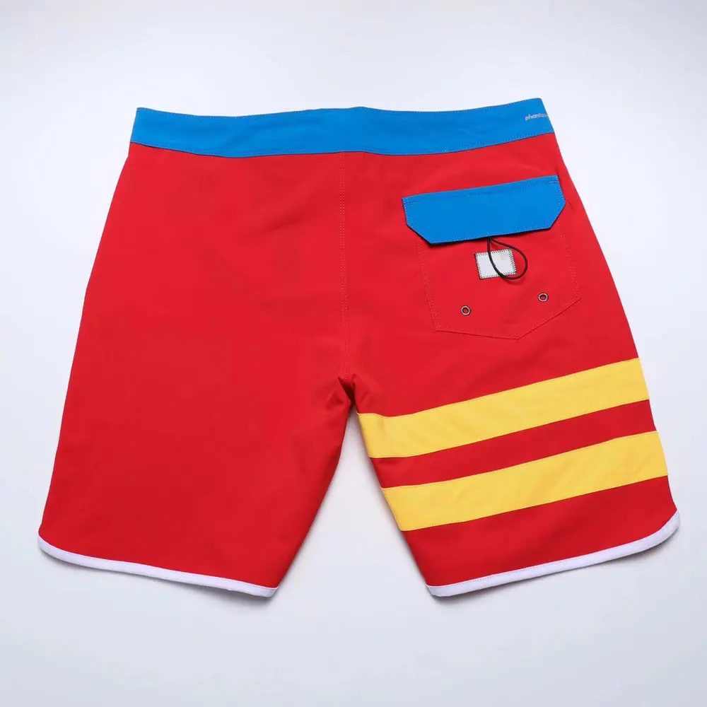 New Arrive Two-Striped Classic Men's Boardshorts Spandex 4-Way Stretch Shorts Quick-dry Waterproof Bermuda Phantom Swim Trunks