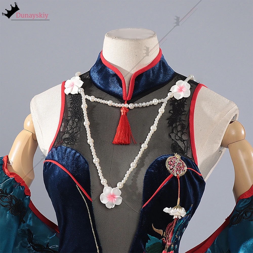 لعبة الطريق إلى أي مكان كابيرنت تأثيري حلي النمط الصيني شيونغسام فستان ريترو فستان كابيرنيت لعب الأدوار شعر مستعار الأحذية الدعاوى 3xl